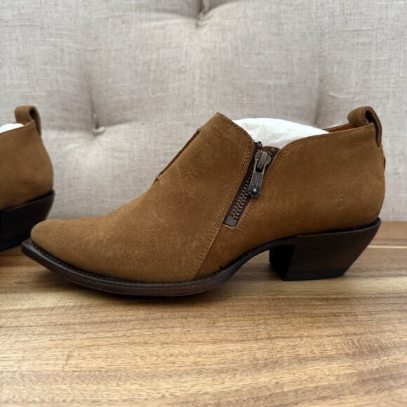 Frye Sacha Moto Shootie Cashew Bootie - Picture 5 of 14
